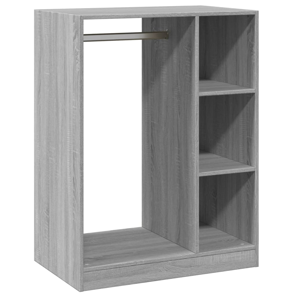 Wardrobe Grey Sonoma 77x48x102 cm Engineered Wood