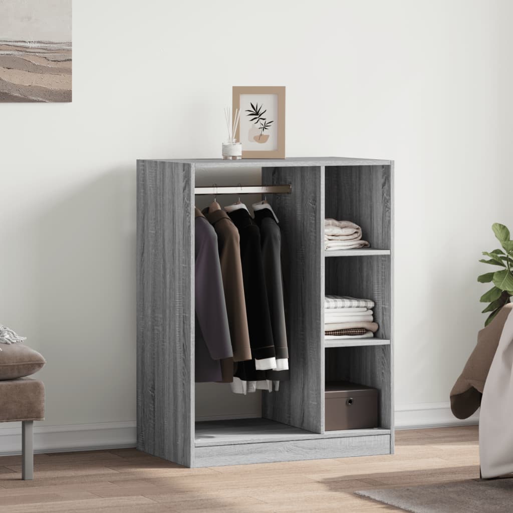 Wardrobe Grey Sonoma 77x48x102 cm Engineered Wood