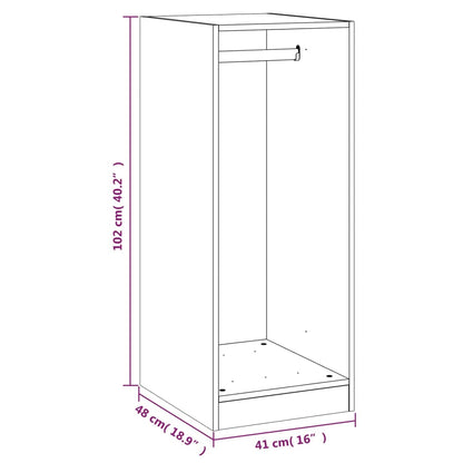 Wardrobe Sonoma Oak 48x41x102 cm Engineered Wood