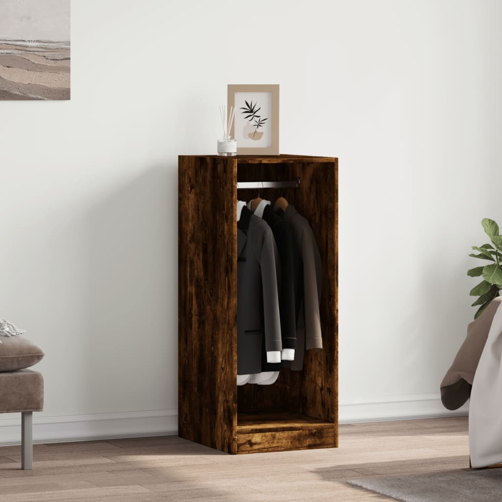 Wardrobe Smoked Oak 48x41x102 cm Engineered Wood