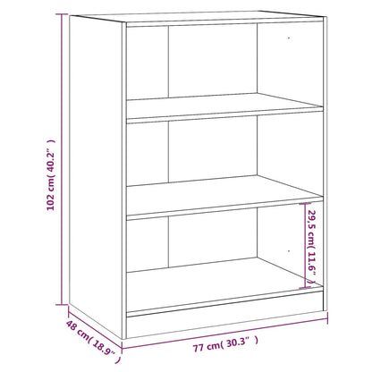 Wardrobe Sonoma Oak 77x48x102 cm Engineered Wood