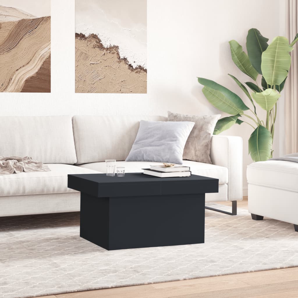 Coffee Table Black 100x55x40 cm Engineered Wood