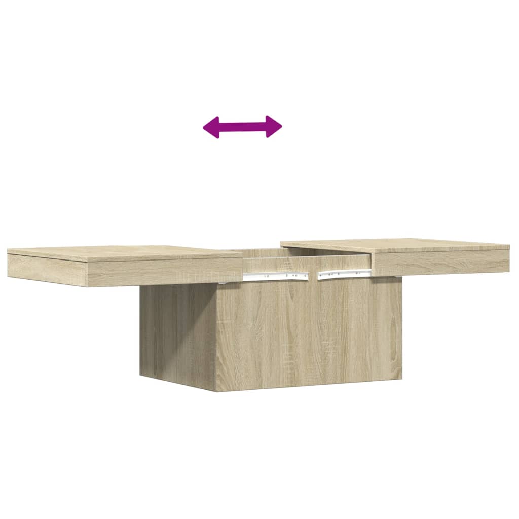 Coffee Table Sonoma Oak 100x55x40 cm Engineered Wood