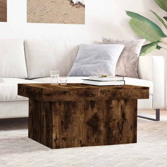 Coffee Table Smoked Oak 100x55x40 cm Engineered Wood