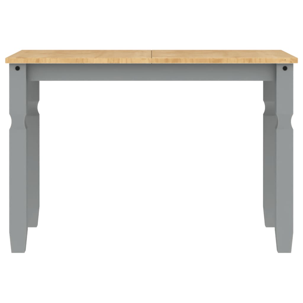 Dining Table Corona Grey 112x60x75 cm Solid Wood Pine