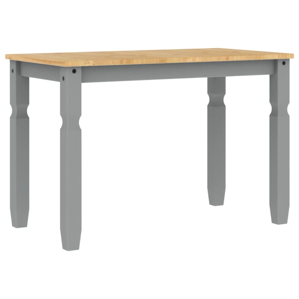 Dining Table Corona Grey 112x60x75 cm Solid Wood Pine