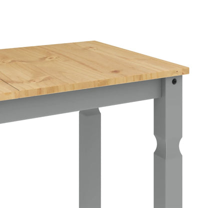 Dining Table Corona Grey 112x60x75 cm Solid Wood Pine