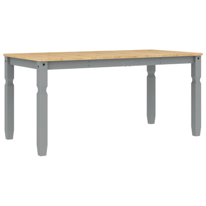 Dining Table Corona Grey 160x80x75 cm Solid Wood Pine