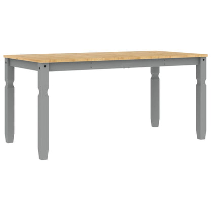 Dining Table Corona Grey 160x80x75 cm Solid Wood Pine