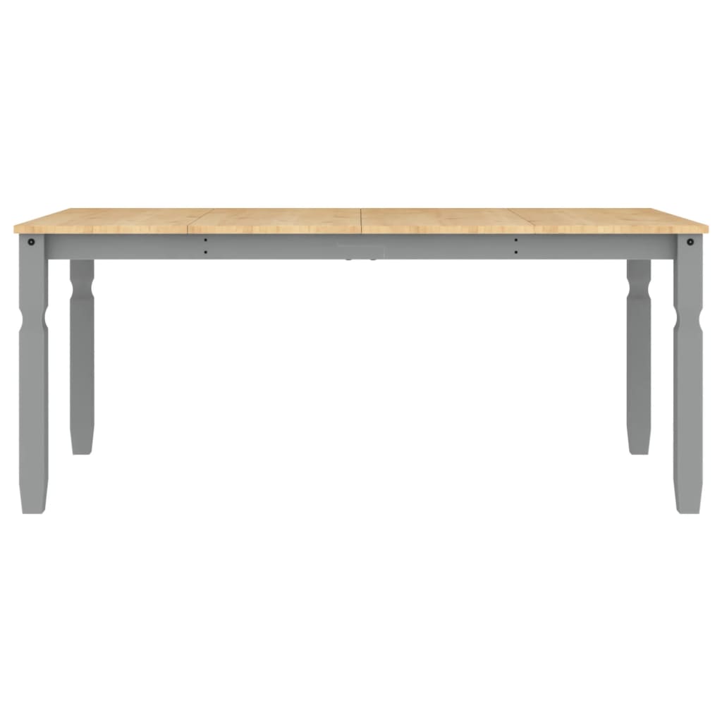 Dining Table Corona Grey 180x90x75 cm Solid Wood Pine