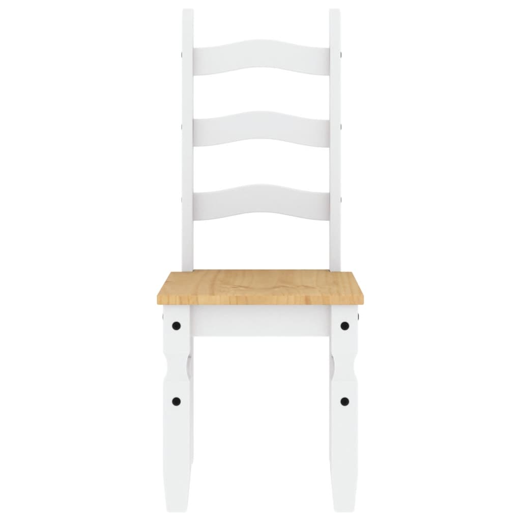 Dining Chairs 2 pcs Corona White 42x47x107 cm Solid Wood Pine