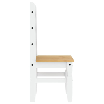 Dining Chairs 2 pcs Corona White 42x47x107 cm Solid Wood Pine