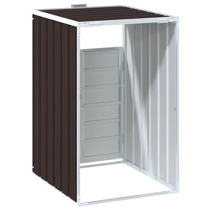 Wheelie Bin Storage for Single Bin Brown 72x81x115 cm Steel