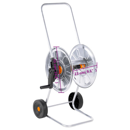 Hose Reel Cart for 50 m 1/2" or 35 m 3/4" Hose Steel