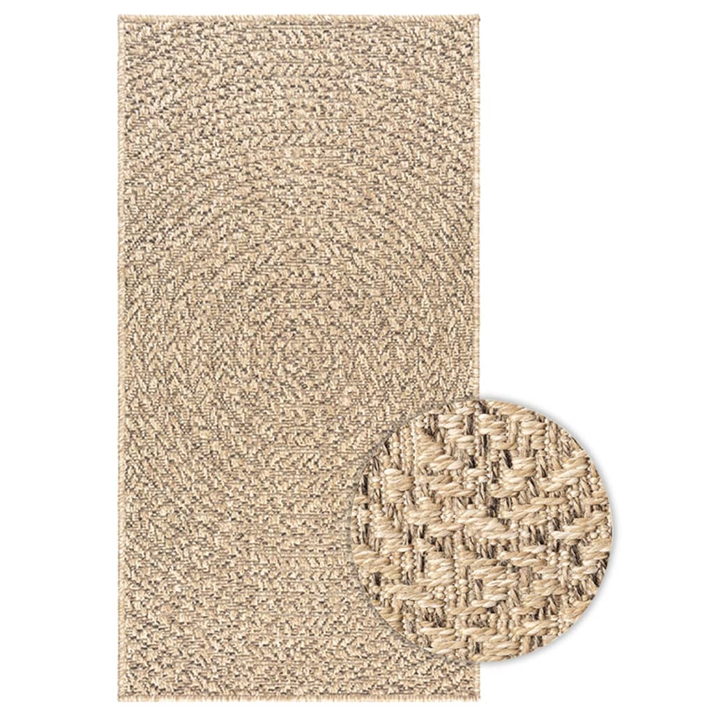 Rug ZIZUR 100x200 cm Jute Look Indoor and Outdoor