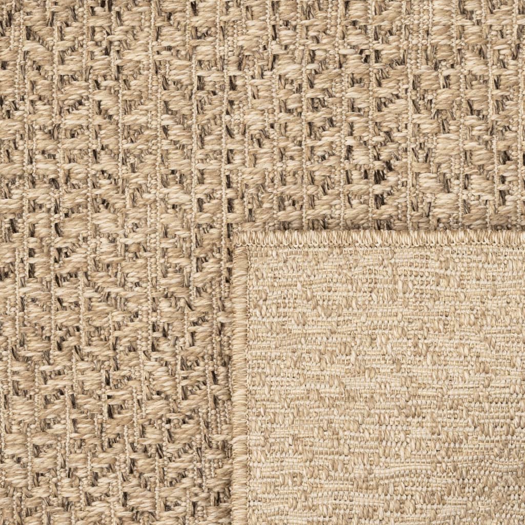 Rug ZIZUR 100x200 cm Jute Look Indoor and Outdoor