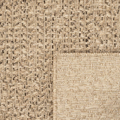 Rug ZIZUR 200x200 cm Jute Look Indoor and Outdoor