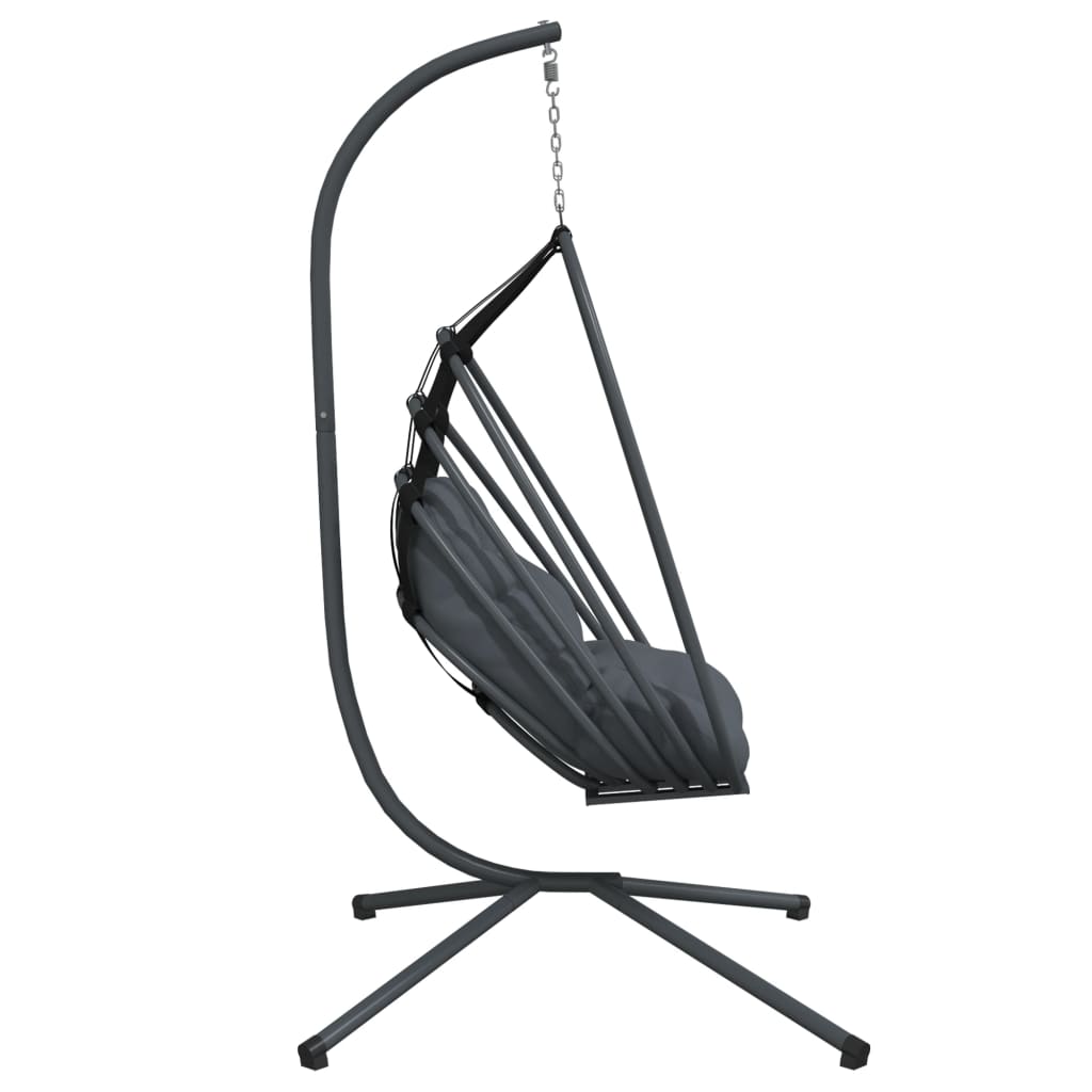 Hanging Egg Chair with Stand Anthracite Steel