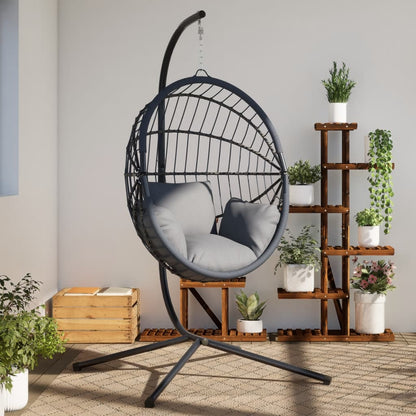 Hanging Egg Chair Stand Anthracite Steel