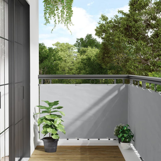 Balcony Privacy Screen Grey 600x90 cm PVC