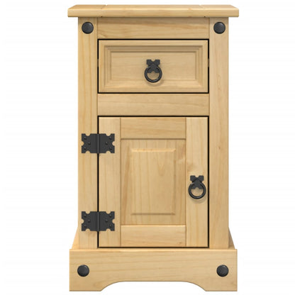 Bedside Cabinet Corona 35x32.5x58 cm Solid Wood Pine