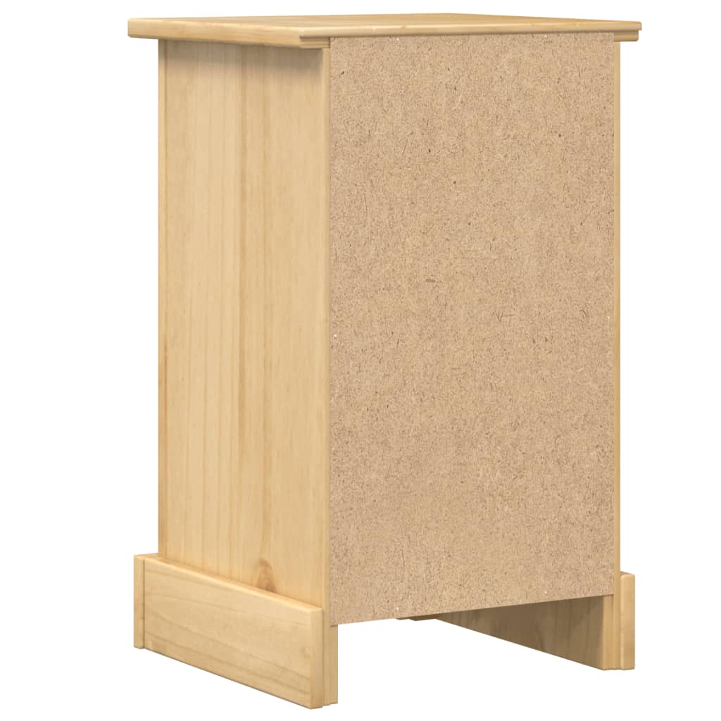 Bedside Cabinet Corona 35x32.5x58 cm Solid Wood Pine