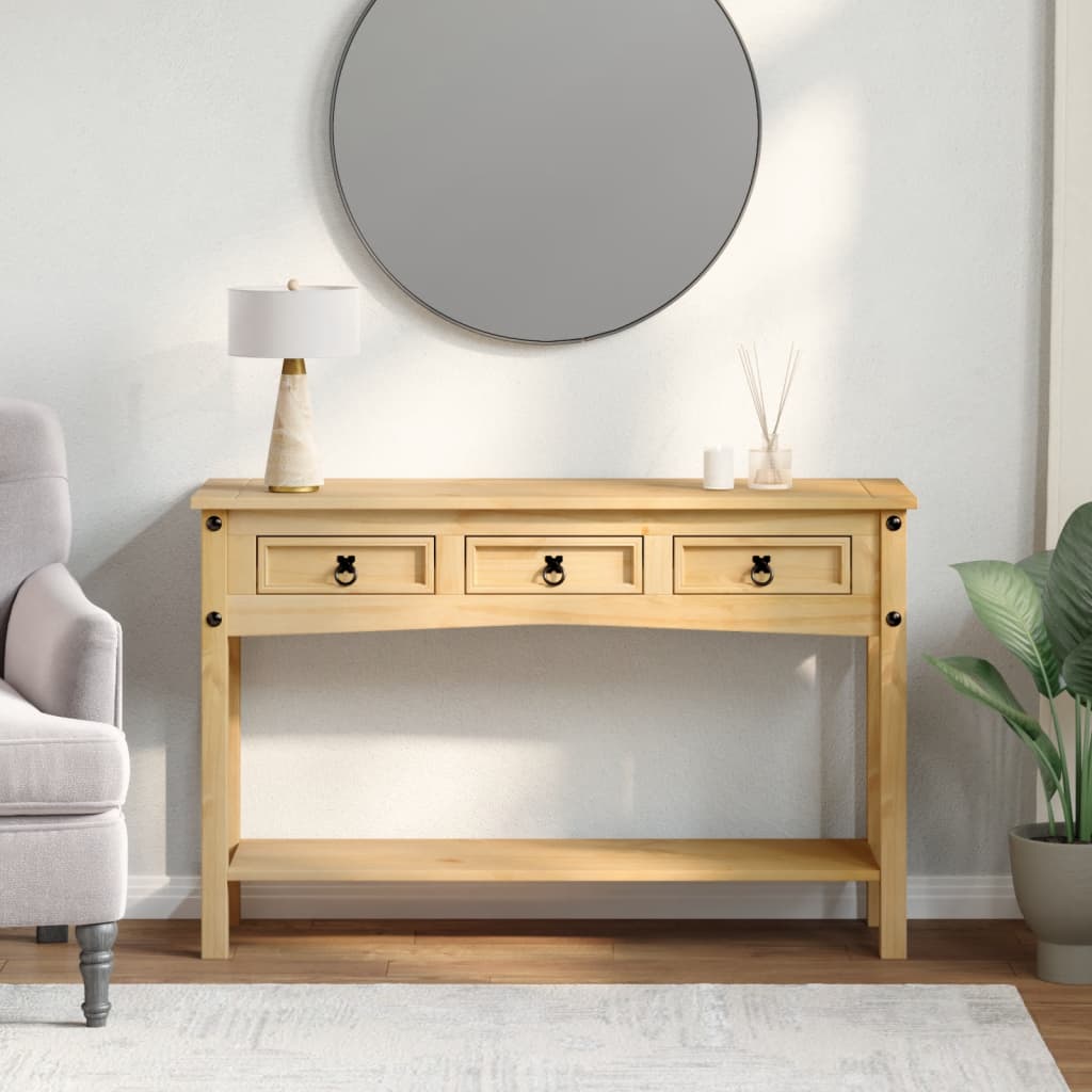 Console Table Corona 114x34.5x73 cm Solid Wood Pine