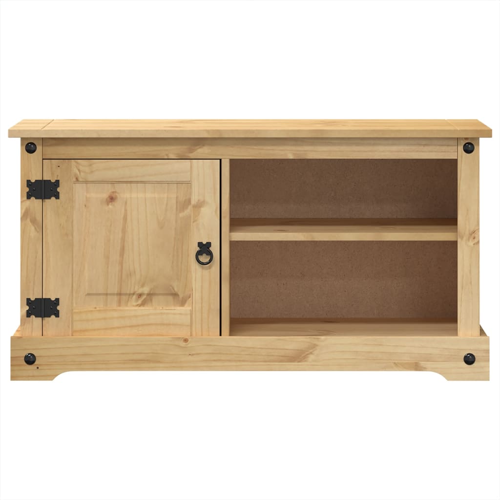 TV Cabinet Corona 100x37x52 cm Solid Wood Pine