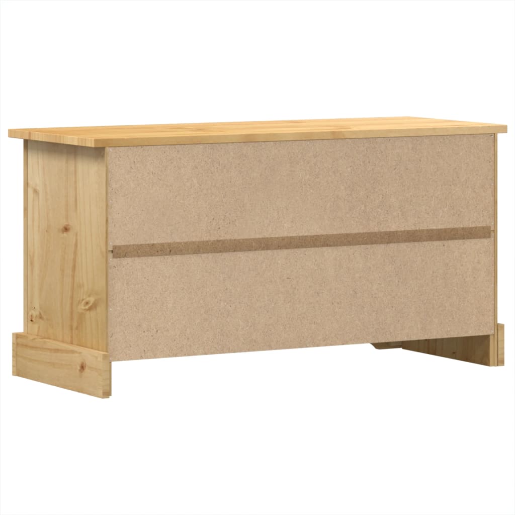 TV Cabinet Corona 100x37x52 cm Solid Wood Pine