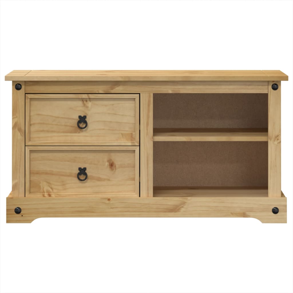 TV Cabinet Corona 100x40x52 cm Solid Wood Pine