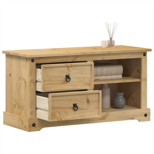 TV Cabinet Corona 100x40x52 cm Solid Wood Pine