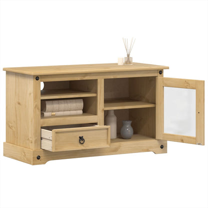 TV Cabinet Corona 100x45x58 cm Solid Wood Pine