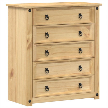 Chest of Drawers Corona 80x40x89 cm Solid Wood Pine