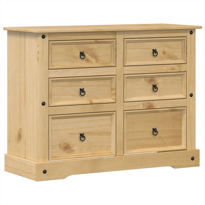 Chest of Drawers Corona 120x48x91 cm Solid Wood Pine