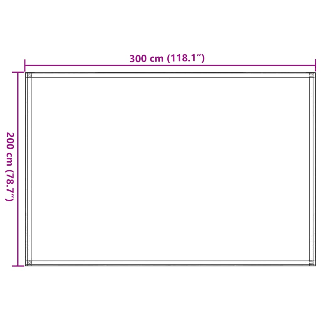 Tent Carpet Light Green 200x300 cm HDPE