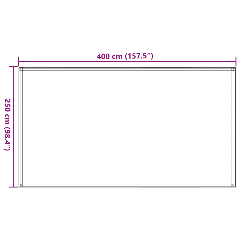 Tent Carpet Light Green 250x400 cm HDPE