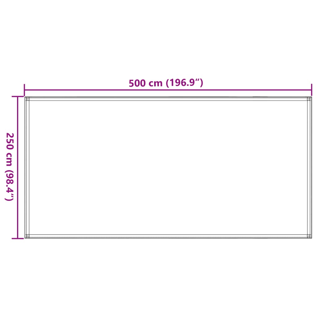 Tent Carpet Light Green 250x500 cm HDPE