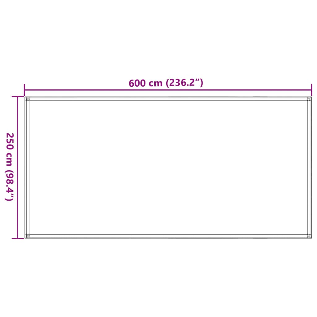 Tent Carpet Light Green 250x600 cm HDPE