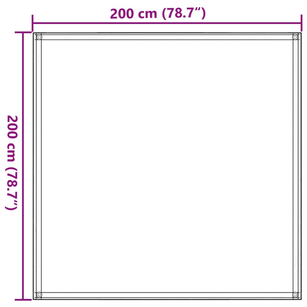 Tent Carpet Sand 200x200 cm HDPE