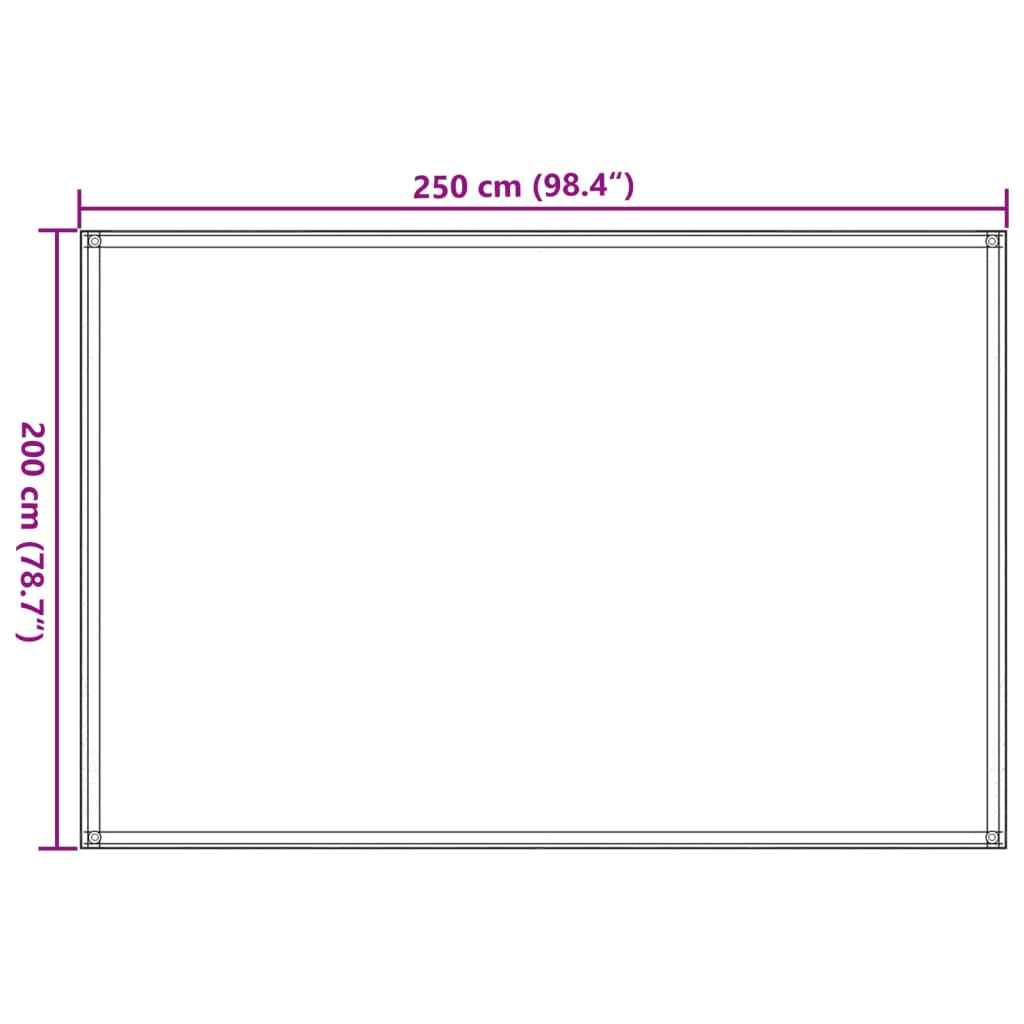 Tent Carpet Sand 250x200 cm HDPE