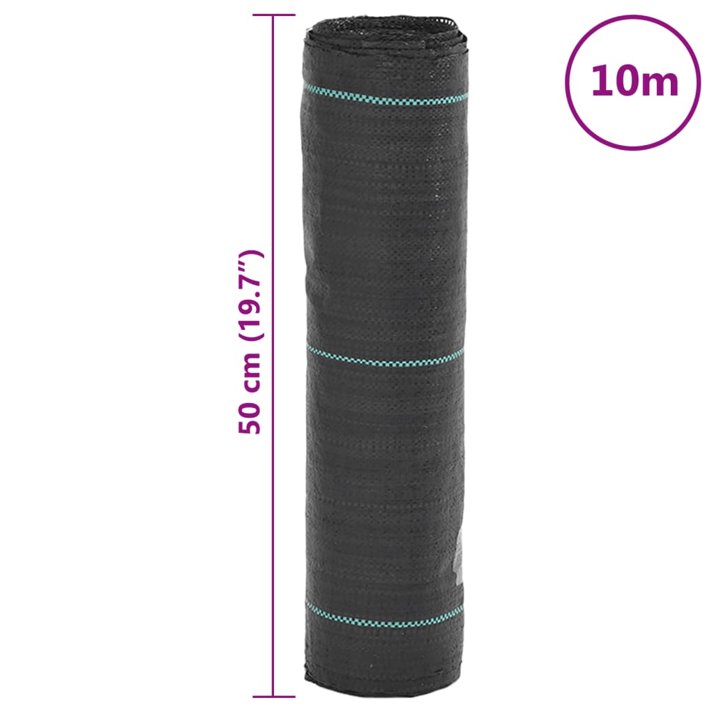 Weed Membrane Black 0.5x10 m PP