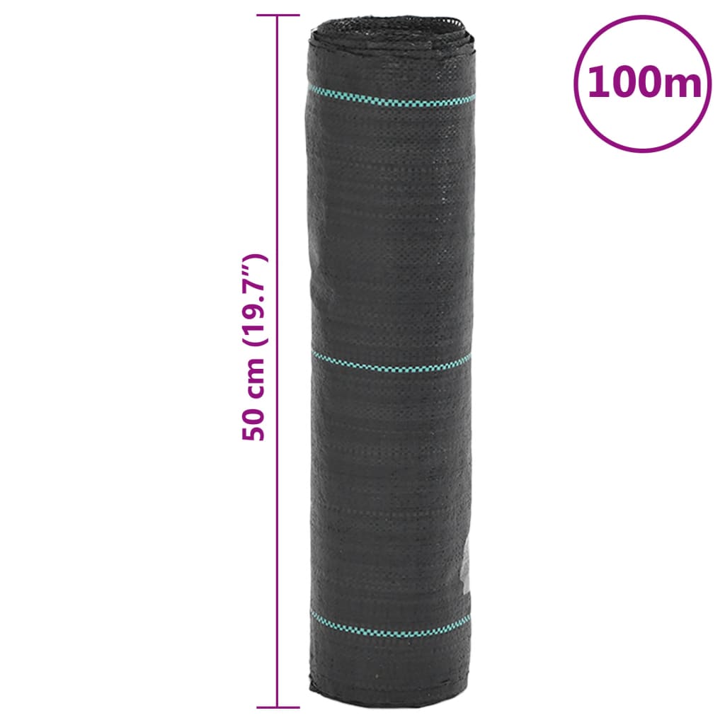 Weed Membrane Black 0.5x100 m PP