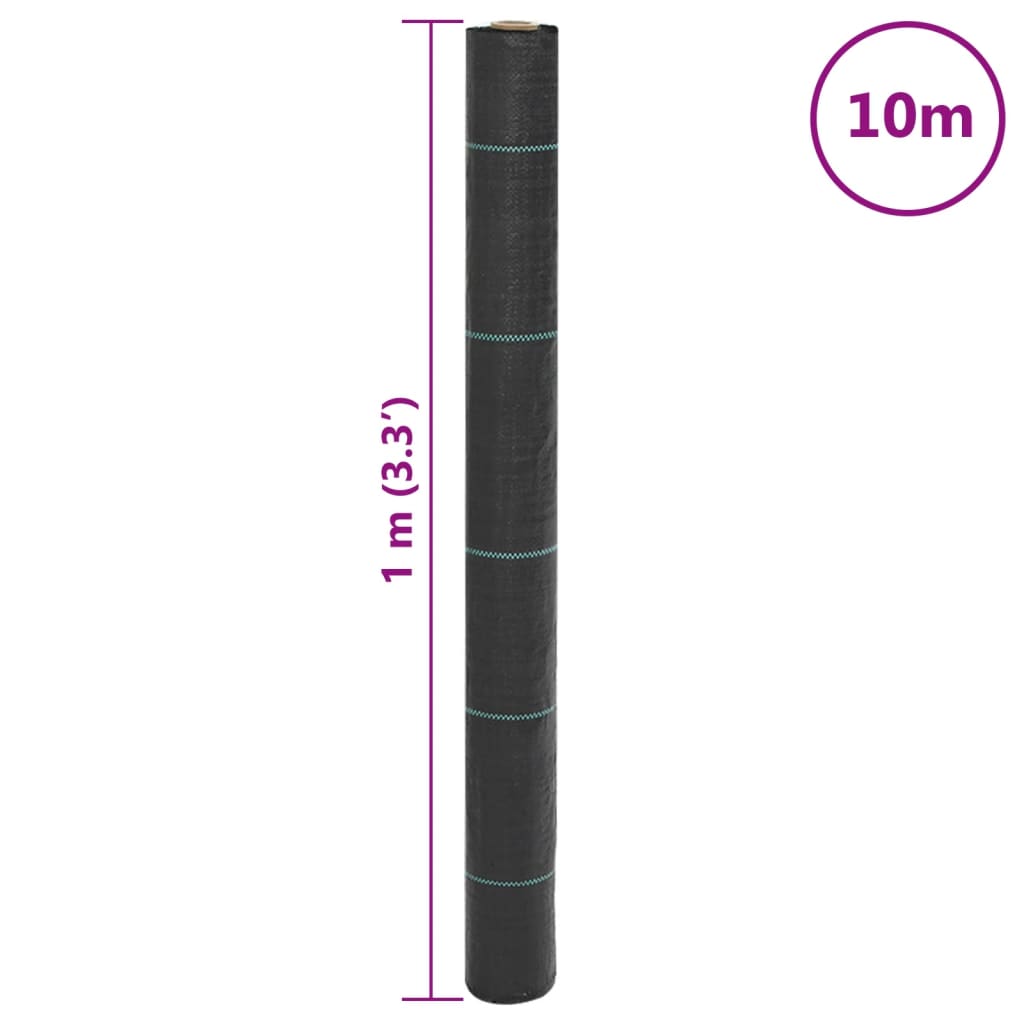 Weed Membrane Black 1x10 m PP