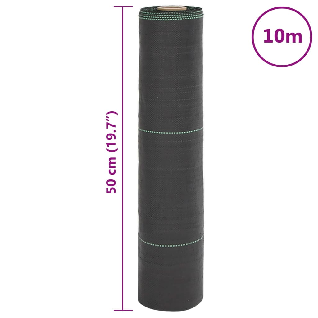 Weed Membrane Black 0.5x10 m PP