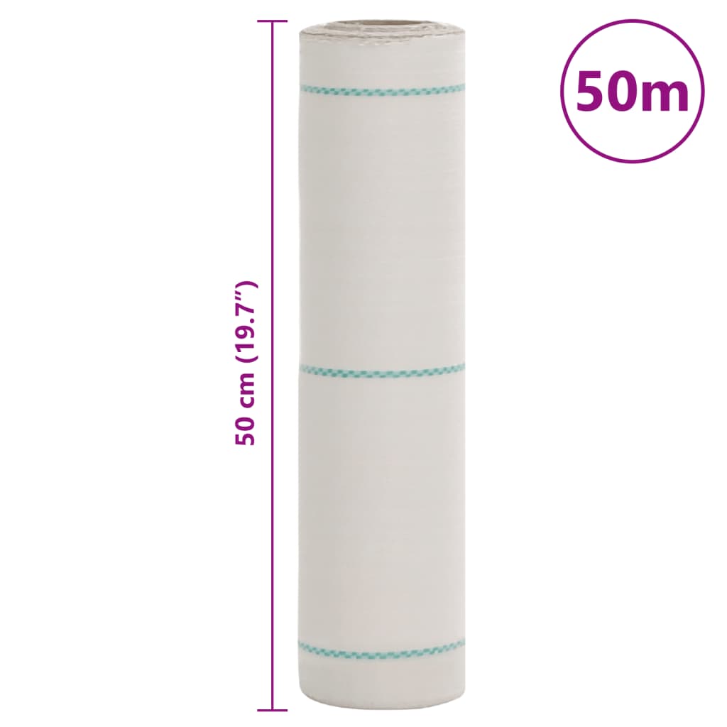 Weed Membrane White 0.5x50 m PP