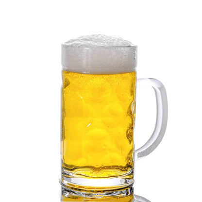 Beer Mugs with Handle Glass 6 pcs 500 ml