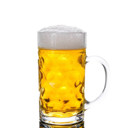 Beer Mugs with Handle Glass 6 pcs 1000 ml