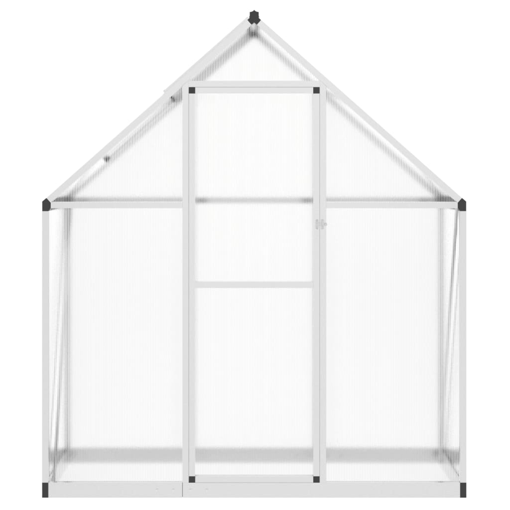 Greenhouse with Base Frame Silver 169x58x195 cm Aluminium