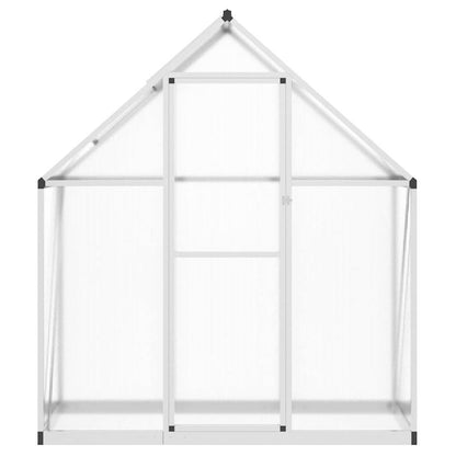 Greenhouse with Base Frame Silver 169x58x195 cm Aluminium