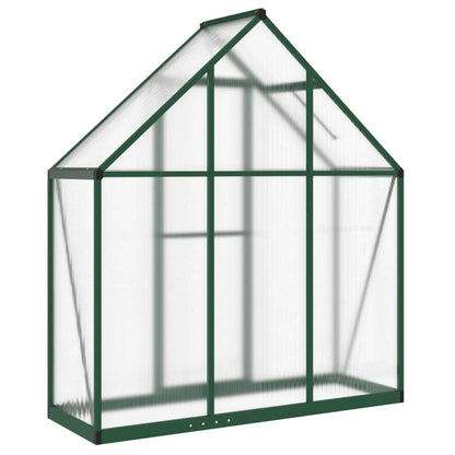 Greenhouse with Base Frame Green 169x58x195 cm Aluminium